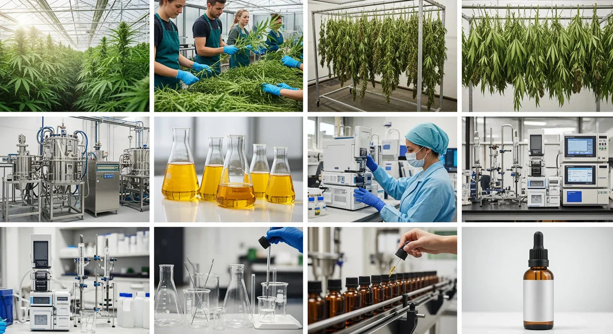 Comment est fabriqué CBD – étape par étape expliqué