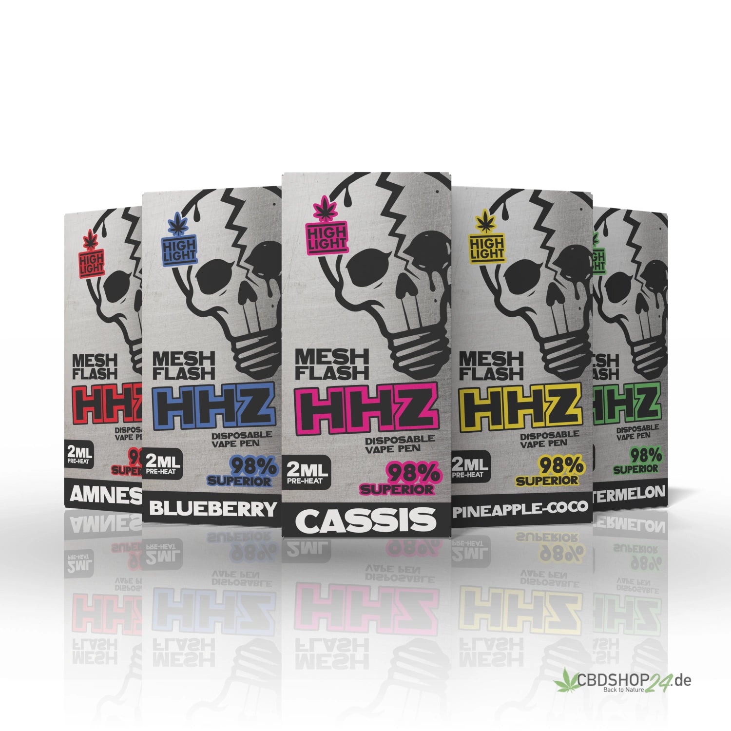 Mesh Flash Вейп HHZ 98% - Amnesia 2ml