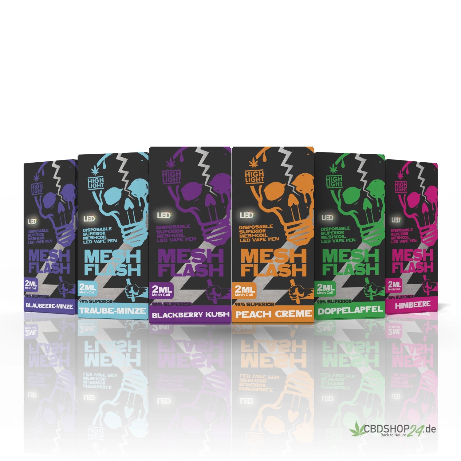 Vape Mesh Flash H2 Superior 96 % - Blackberry Kush 2 ml