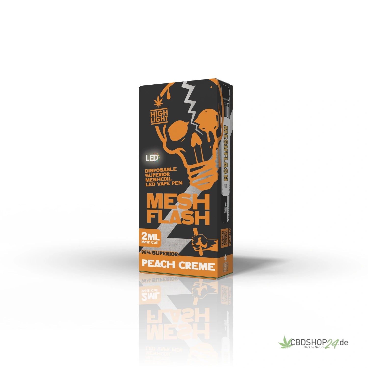 Mesh Flash Вейп H2 Superior 96% - Персик Крем 2ml