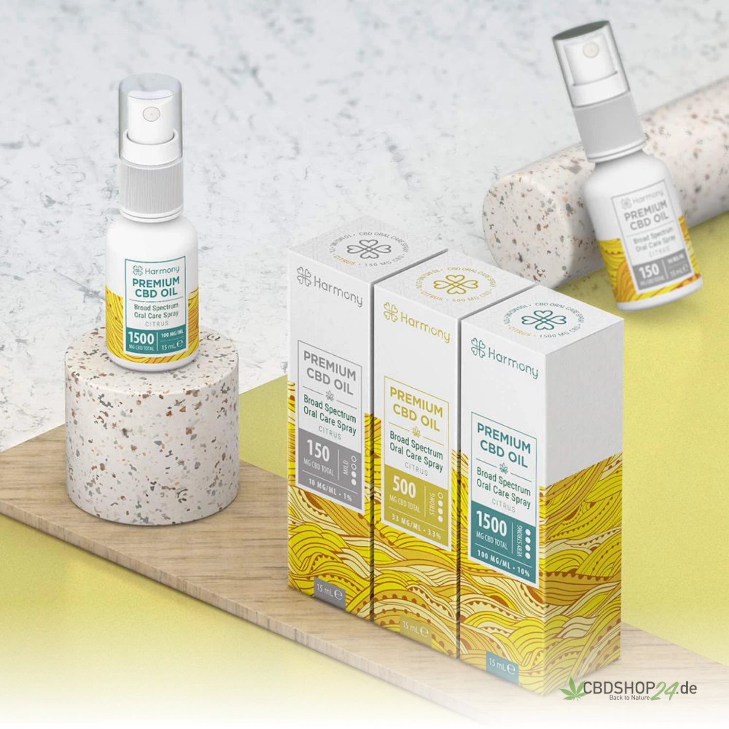 Harmony CBD Oil Spray 500mg - Zitrone cbdshop24
