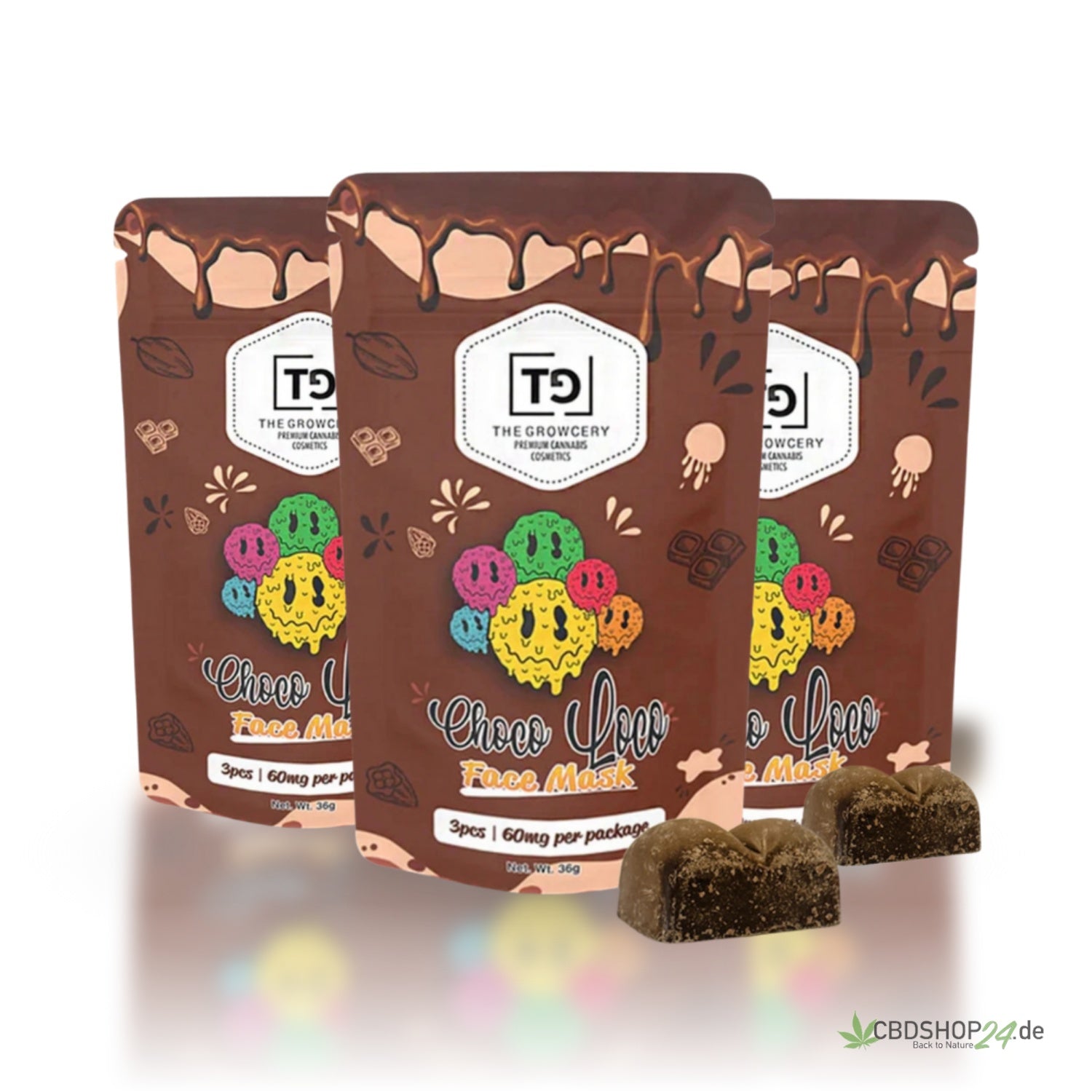 THC Schoko The Growcery Mask 3'er Pack Bundle-cbdshop24.de