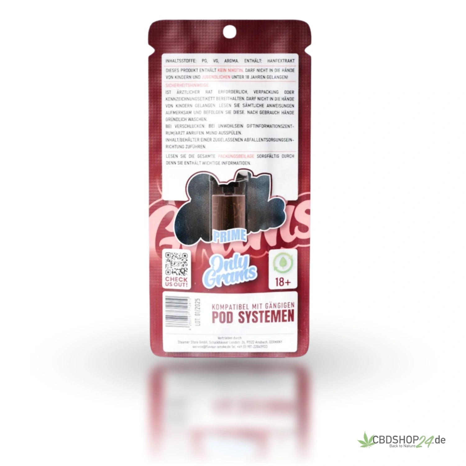 OnlyGrams H2 Superior Pod 96% - Cherry