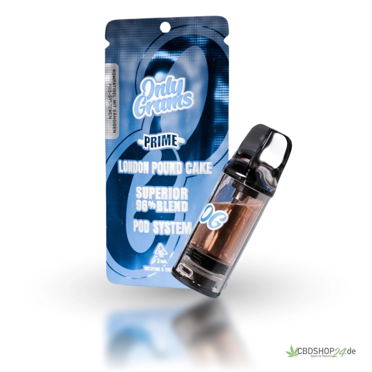 OnlyGrams H2 Superior Pod 96% - London Pound Cake-cbdshop24.de
