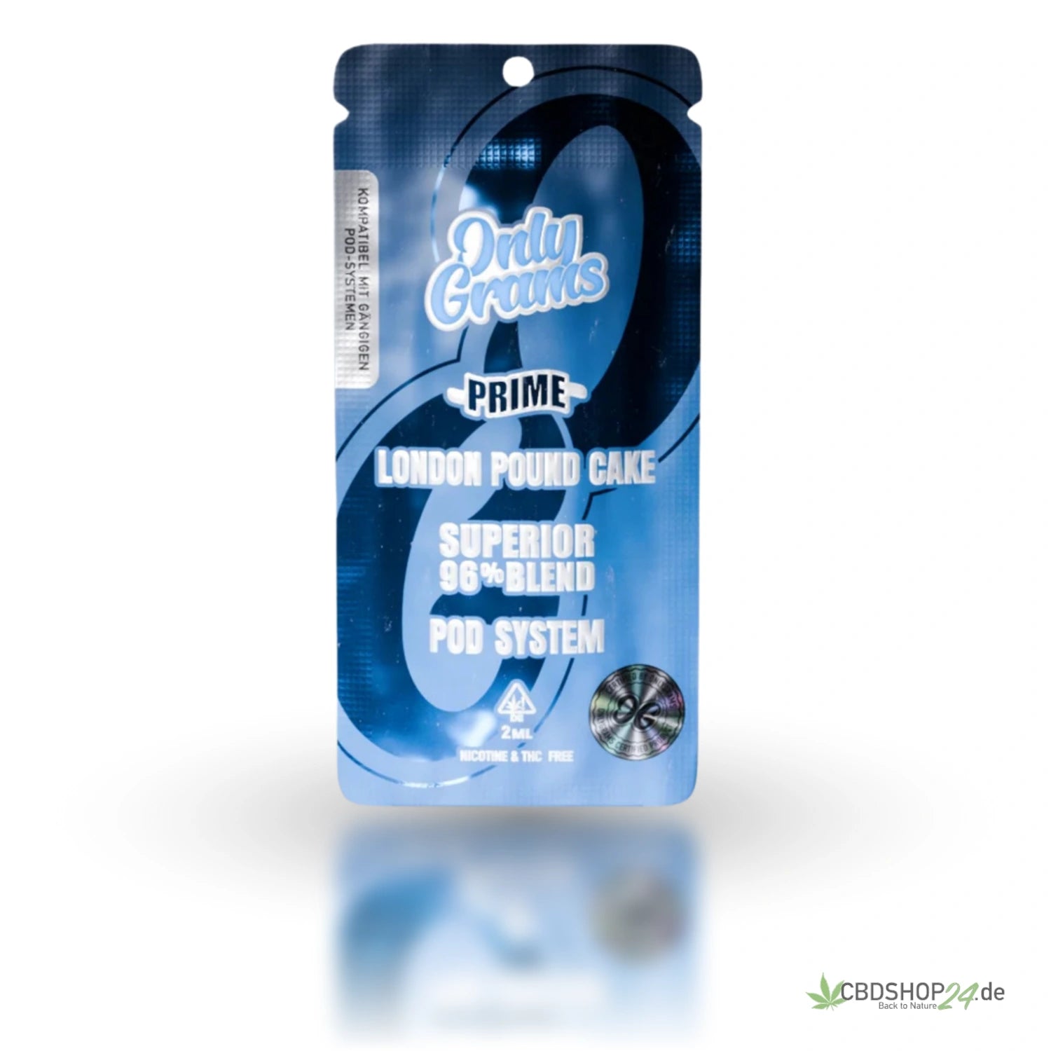 OnlyGrams H2 Superior Pod 96% - London Pound Cake