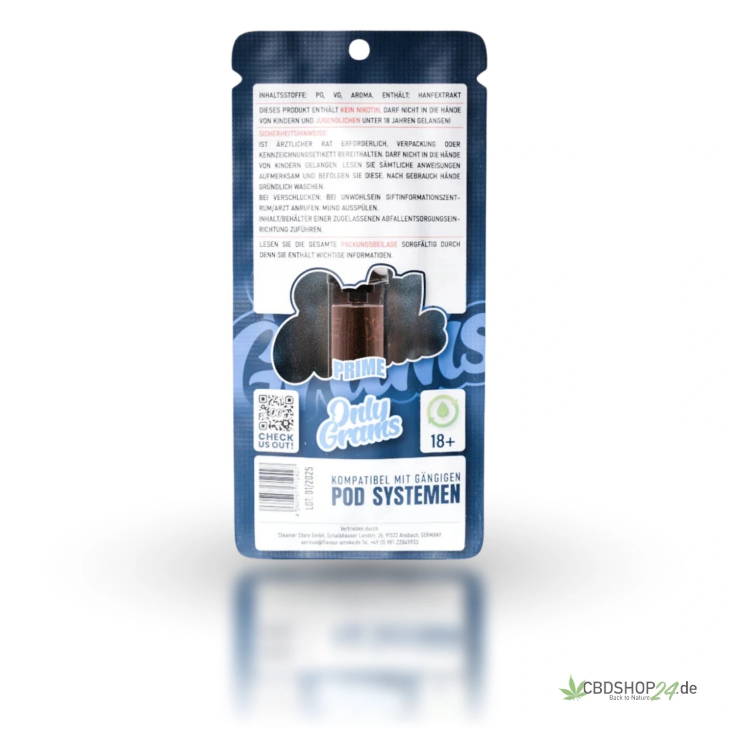 OnlyGrams H2 Superior Pod 96% - London Pound Cake