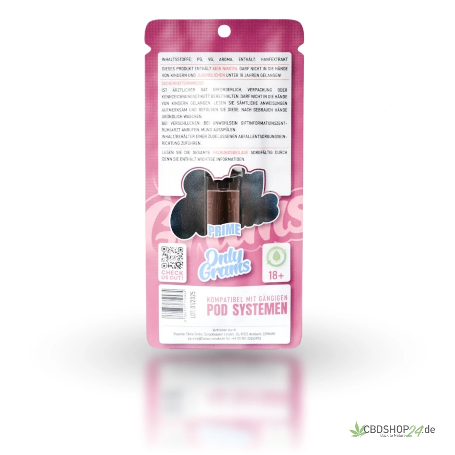 OnlyGrams H2 Superior Pod 96% - Peach Ice