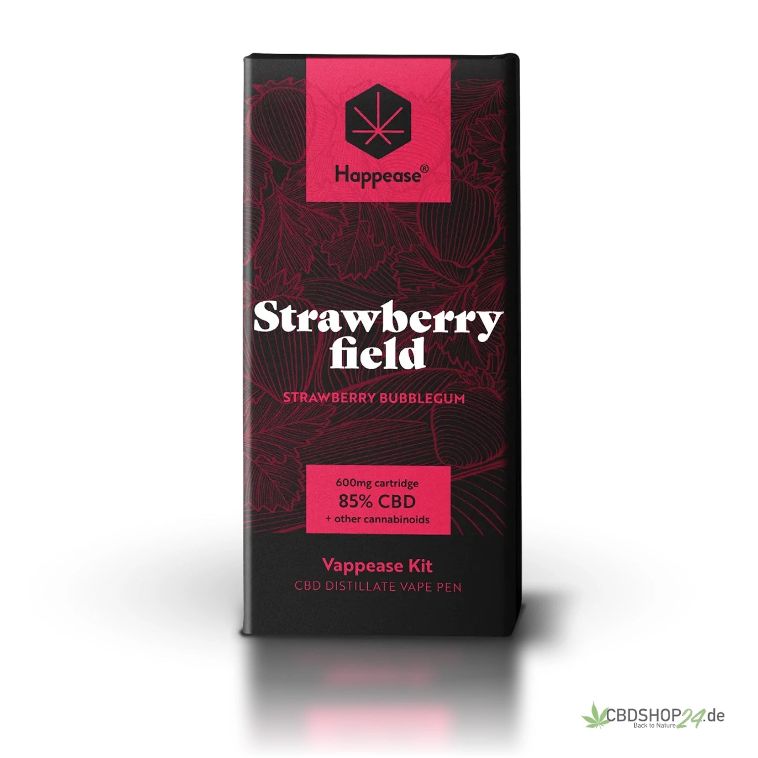 Happease® CBD Vape 85% - Strawberry Field cbdshop24