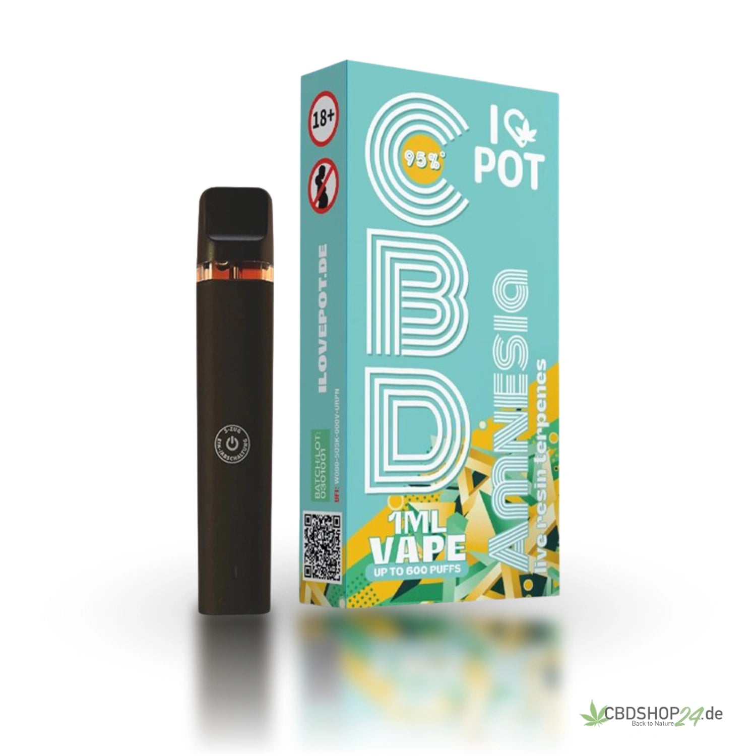 ILovePot CBD Vape 95% - Amnesia cbdshop24