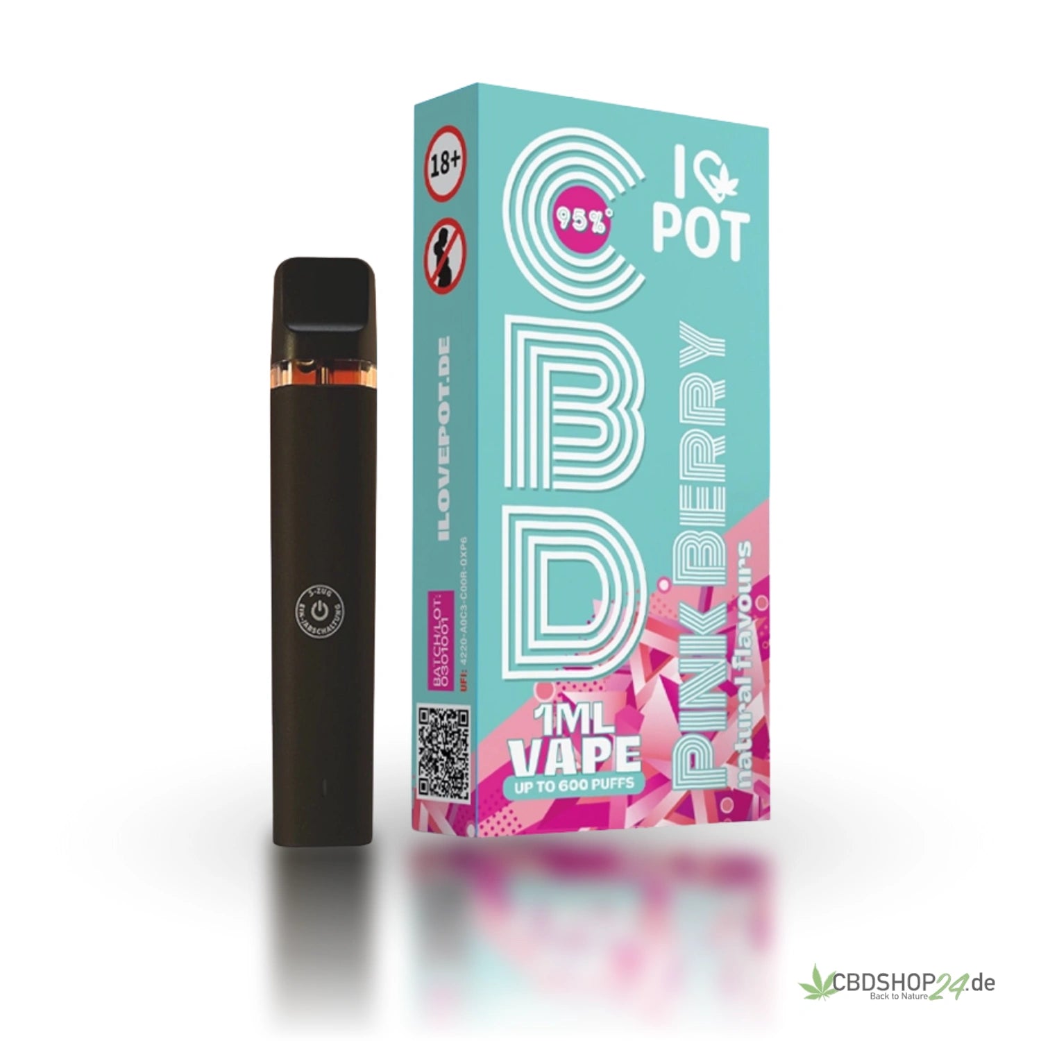 Pink Berry CBD Vape Pen from ilovepot | 95% CBD, fruity, Pink Berry CBD Vape Pen from ilovepot | 95% CBD, fruity,