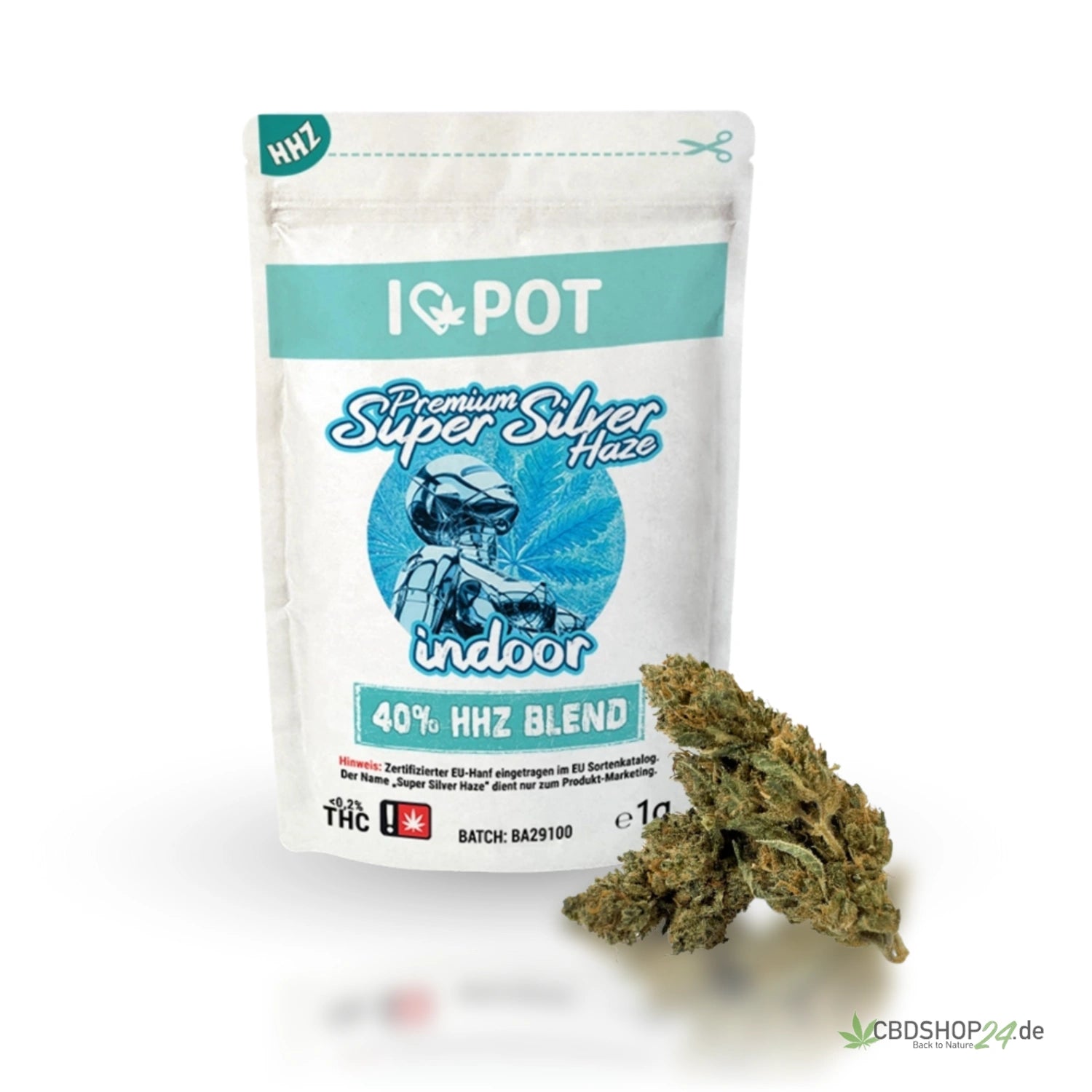 ILovePot 40% HHZ Premium Blüte - Super Silver Haze cbdshop24