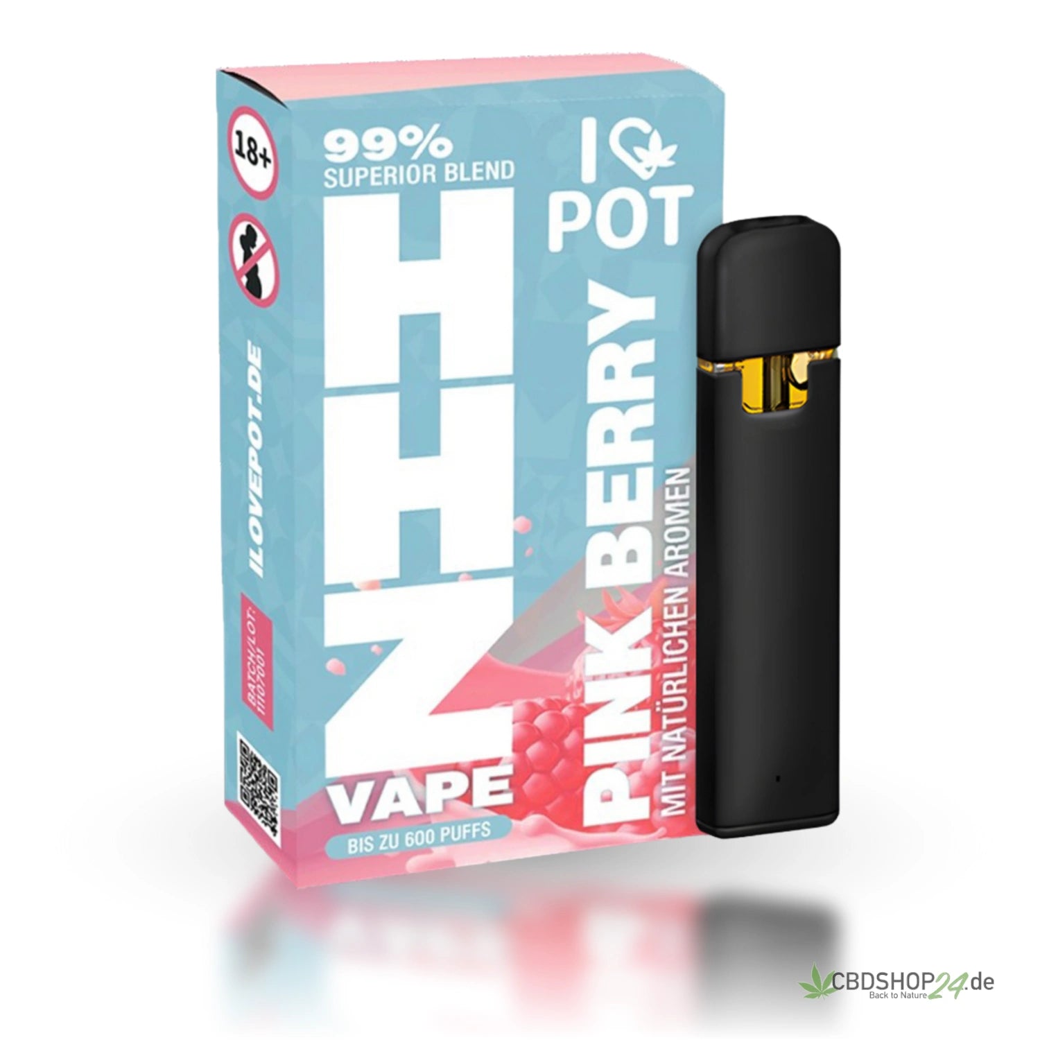 ILovePot HHZ Vape 95% Superior Blend - Pink Berry cbdshop24