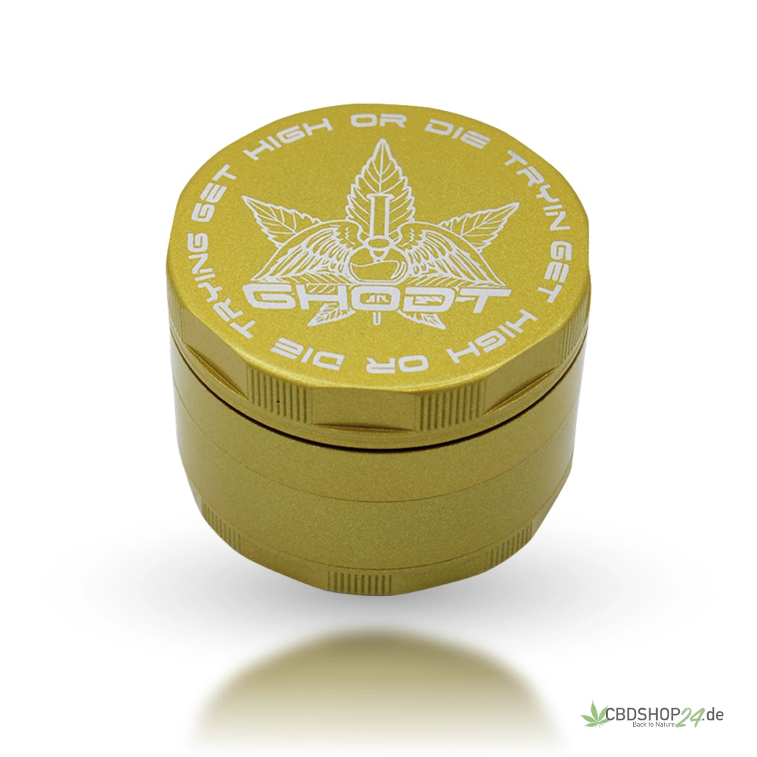 Keramik GHODT Grinder 4 tlg. 63mm Gold-cbdshop24.de