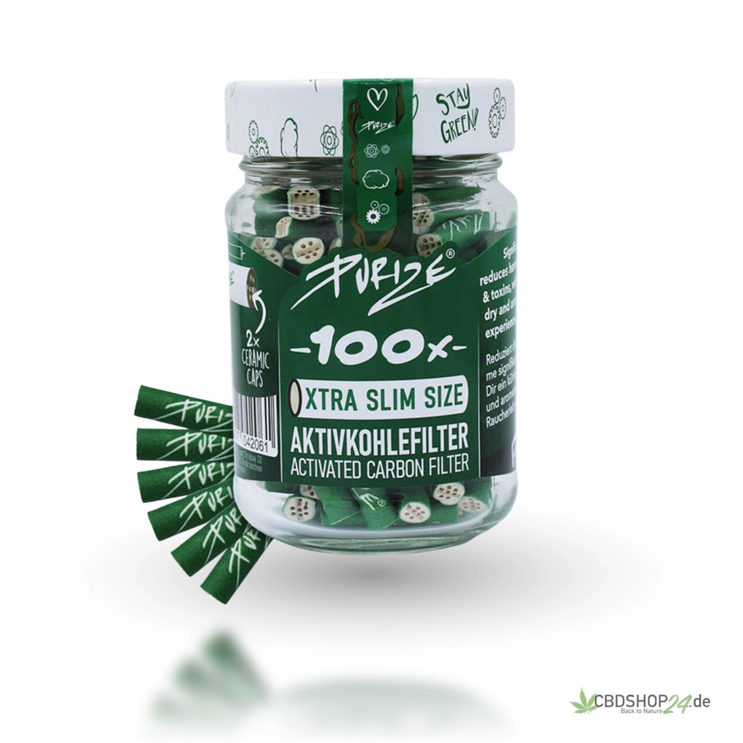 Purize® Xtra Slim Size (Ø5,9mm) 100 Stück im Glas vers. Farben