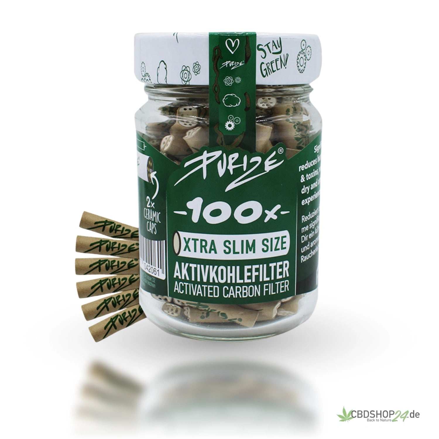 Purize® Xtra Slim Size (Ø5,9mm) 100 Stück im Glas vers. Farben