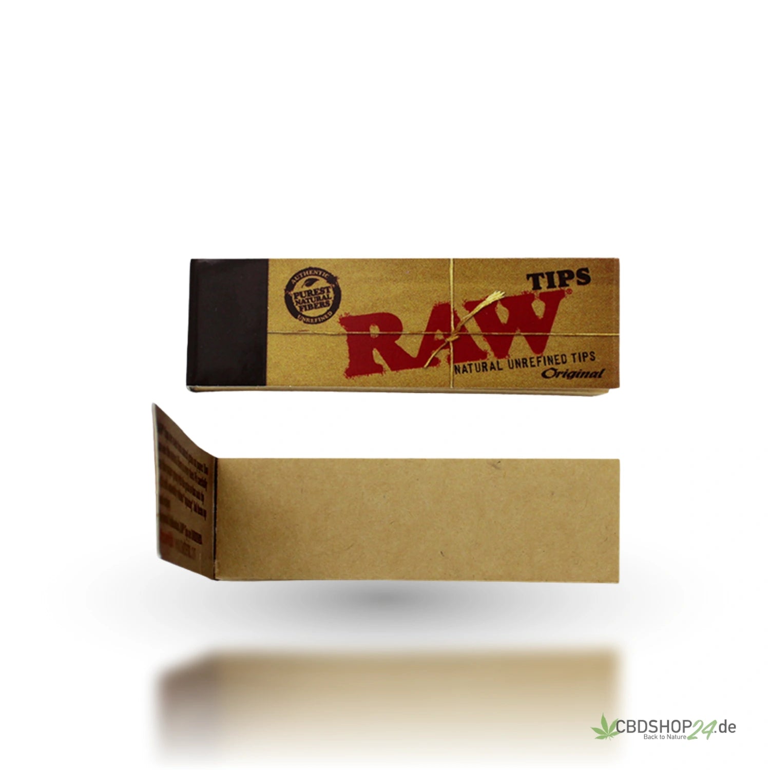 RAW Filter Tips Natürlich Rohfaser 50 Tips-cbdshop24.de