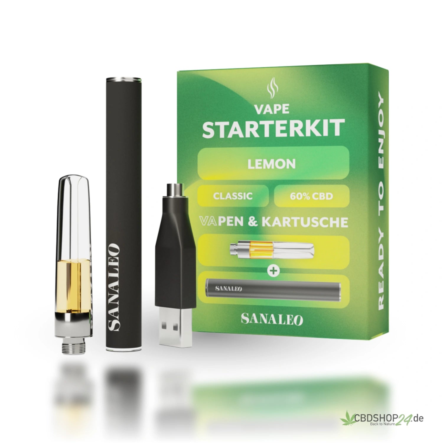 Sanaleo CBD VaPen 60% Starter-Kit - 0,5ml