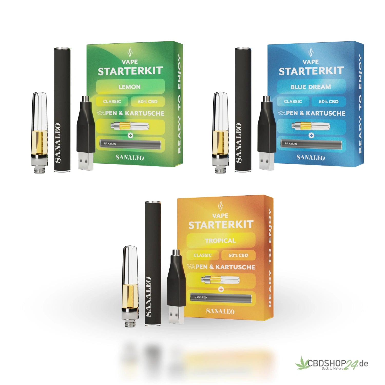 Sanaleo CBD VaPen 60% Starter-Kit - 0,5ml-cbdshop24.de