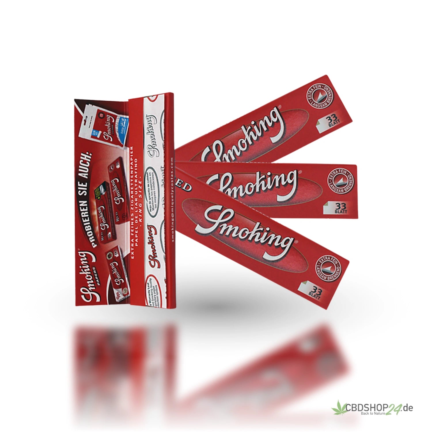 Smoking RED King Size Papier-cbdshop24.de