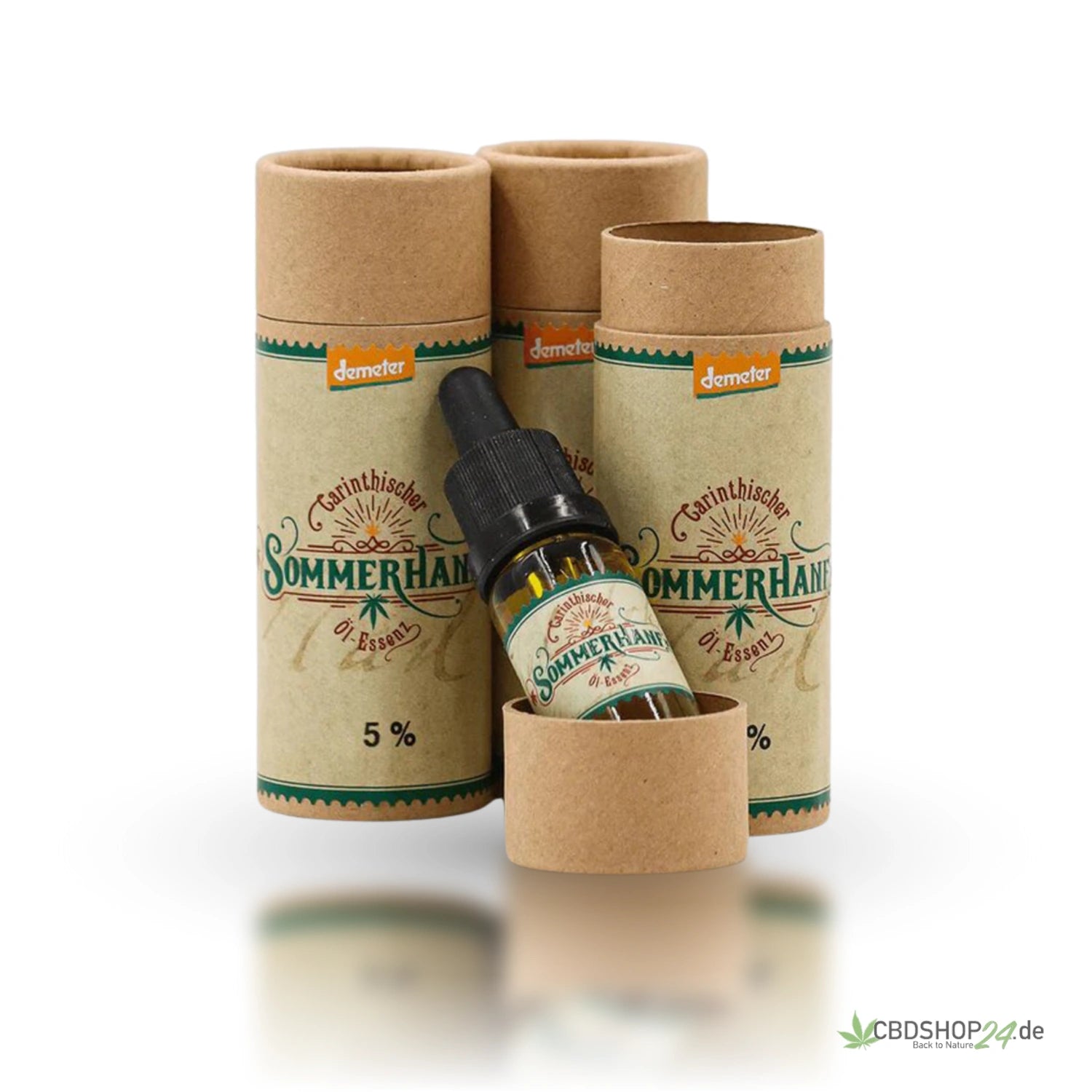 3x Sommerhanf Vollspektrumaroma-Öl 5%-cbdshop24.de