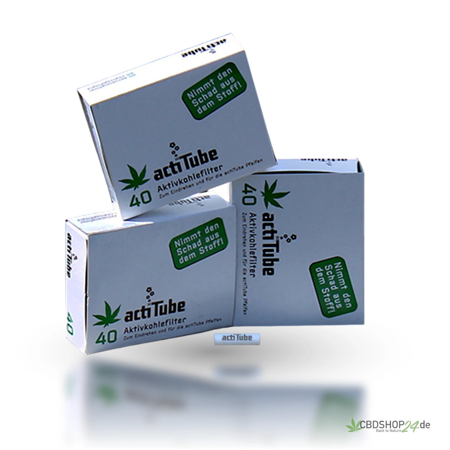 actiTube Aktivkohlefilter cbdshop24