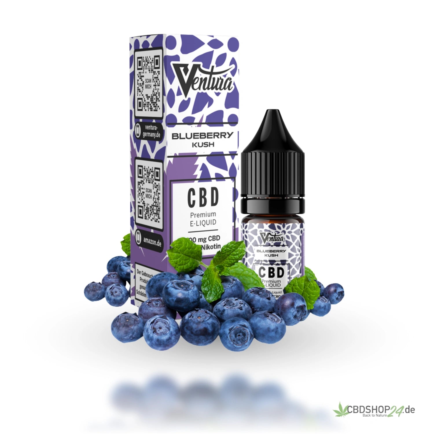 Ventura CBD Liquid 600mg - Blueberry Kush