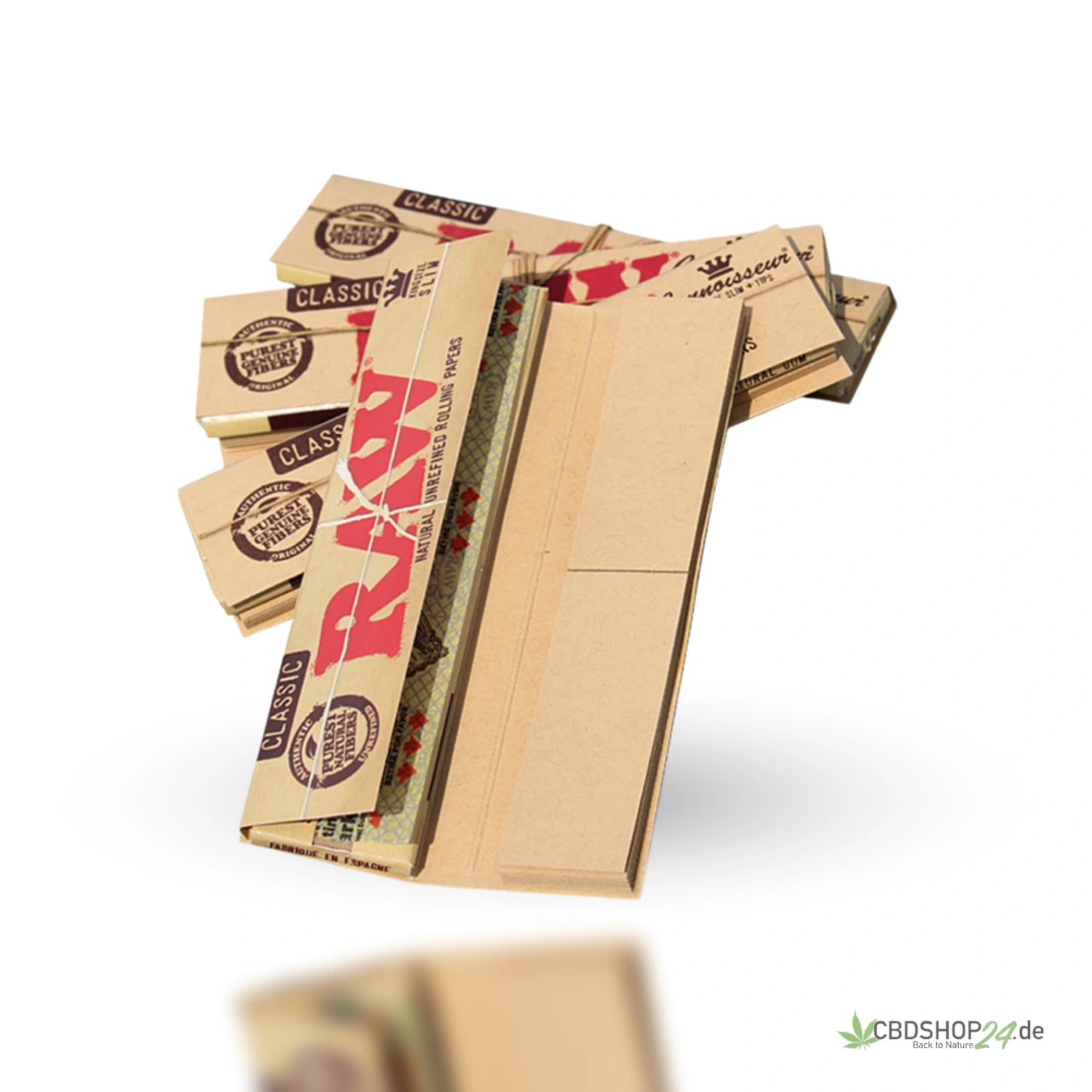 RAW Classic King Size Slim Papers, Ungebleicht