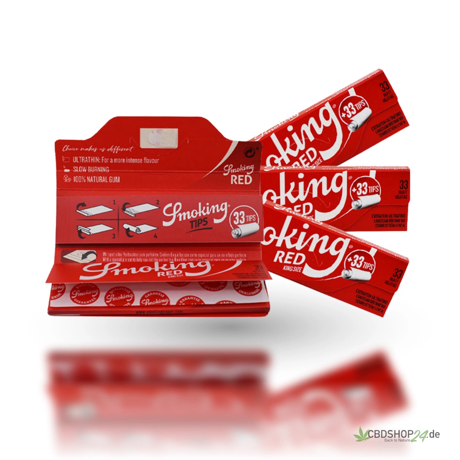Smoking RED King Size Papier