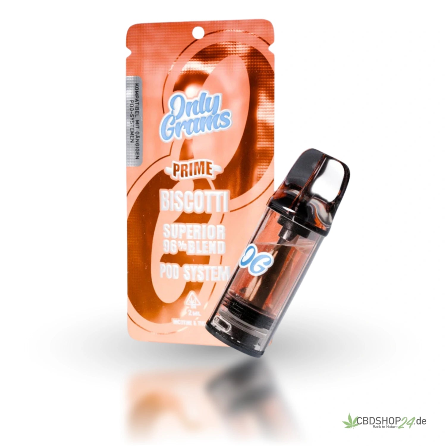 OnlyGrams H2 Superior Pod 96% - Biscotti-cbdshop24.de