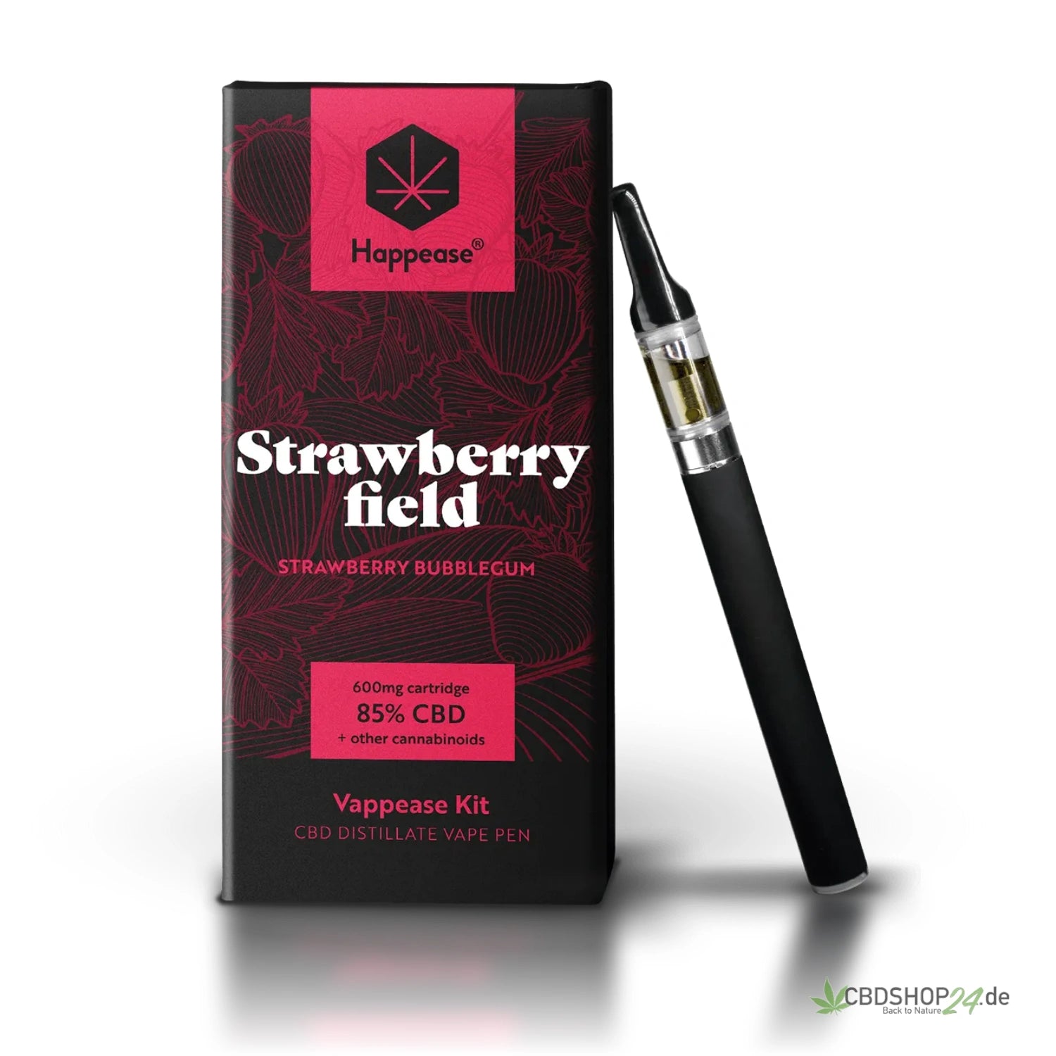 Happease® CBD Vape 85% - Strawberry Field cbdshop24