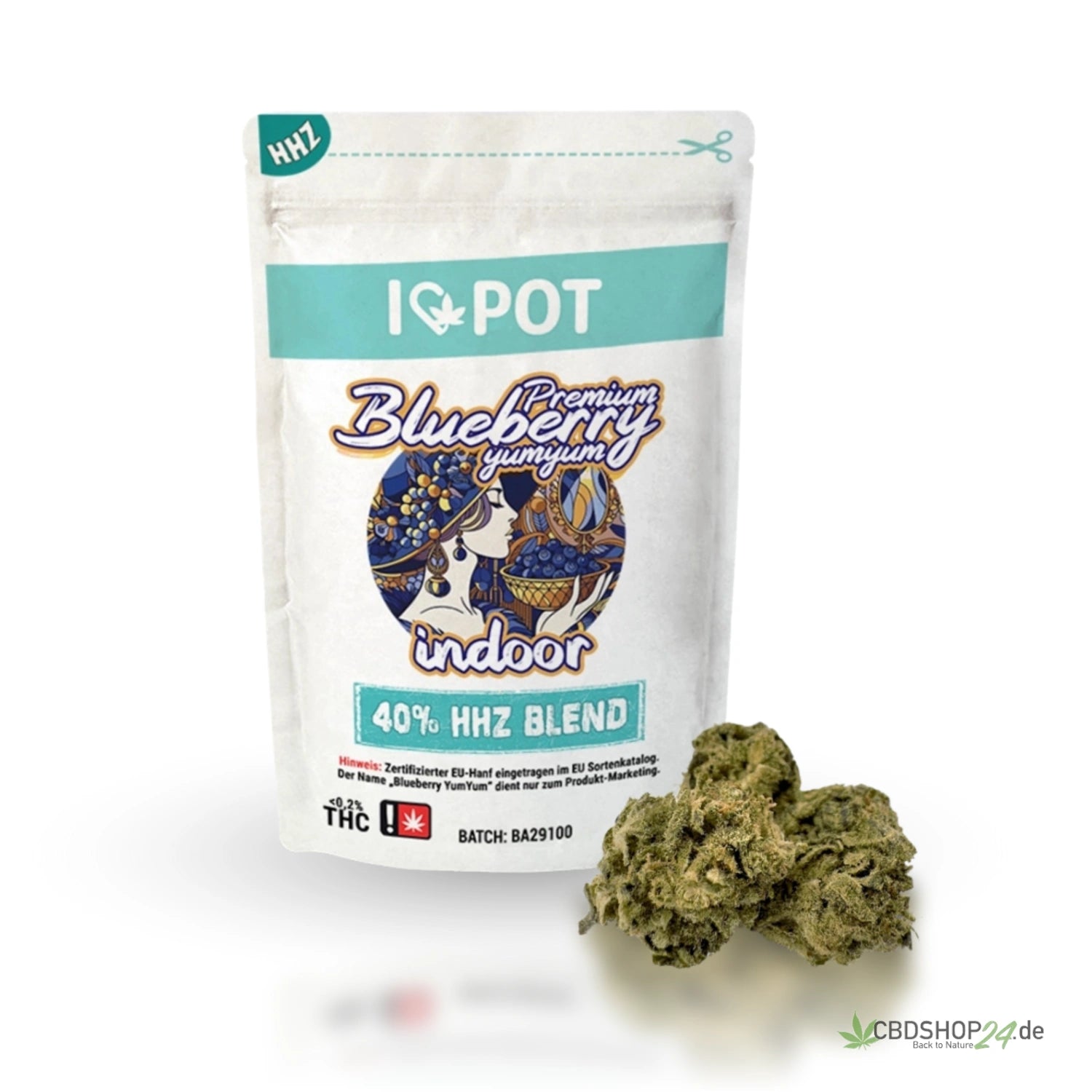ILovePot 40% HHZ Premium Blüte - Blueberry Yum Yum cbdshop24