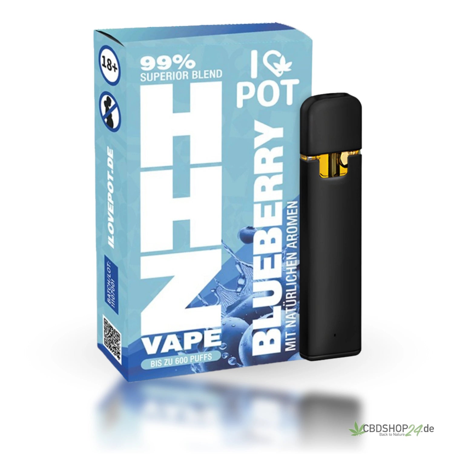 ILovePot HHZ Vape 95% Superior Blend - Blueberry-cbdshop24.de