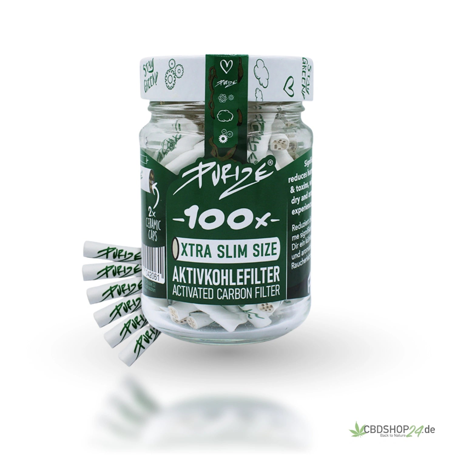 Purize® Xtra Slim Size (Ø5,9mm) 100 Stück im Glas vers. Farben
