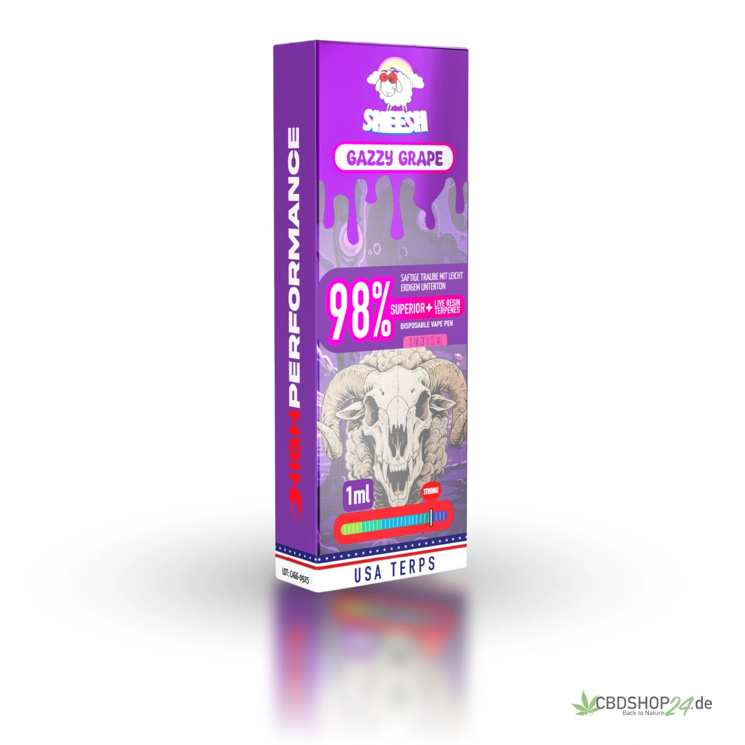 Sheesh Vape 98% Superior - Gazzy Grape cbdshop24