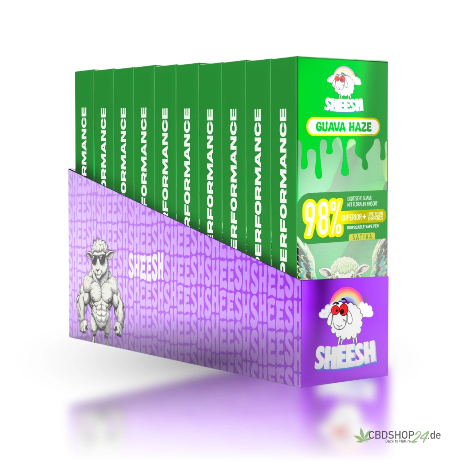 Sheesh Vape 98% Superior - Guava Haze cbdshop24