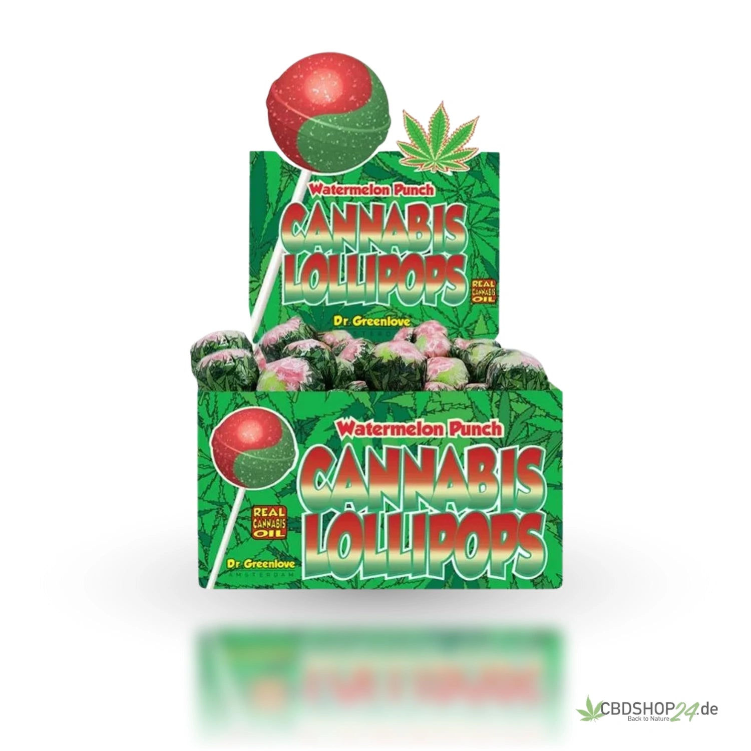 Dr. Greenlove Cannabis Lollipop - Watermelon Punch